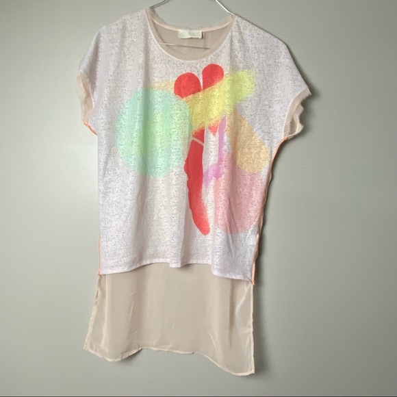 NEW ZARA Mixed Material Minimalism Tunic Top Size M - Picture 1 of 7